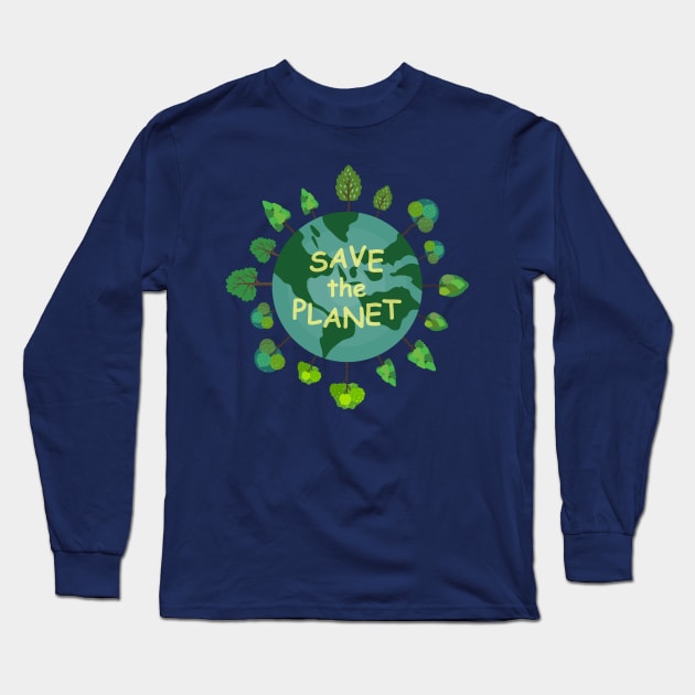 Earth day Long Sleeve T-Shirt by Lani3M
